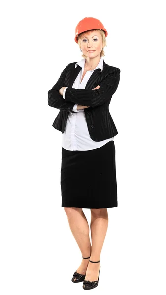 Business woman with a credit card — Stock Photo, Image