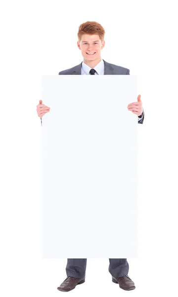 The young handsome businessman isolated on a white background. — Stock Photo, Image