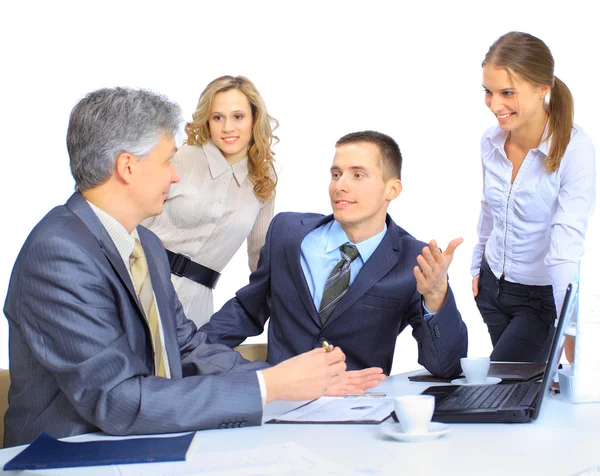 Group of businessmen the conclusion of the transaction — Stock Photo, Image