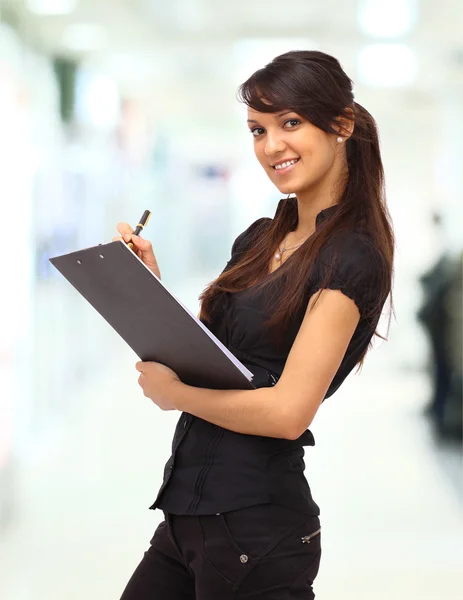 Mulher de negócios agradável . — Fotografia de Stock