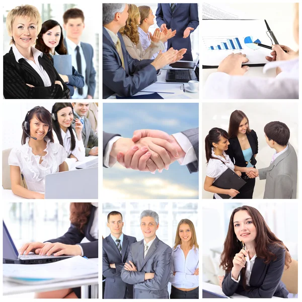 Groep zakenlieden de sluiting van de transactie. — Stockfoto