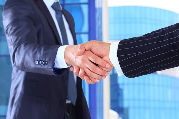 Business handshake and business — Stock Photo, Image