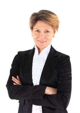 güzel ve çekici bir iş kadını.