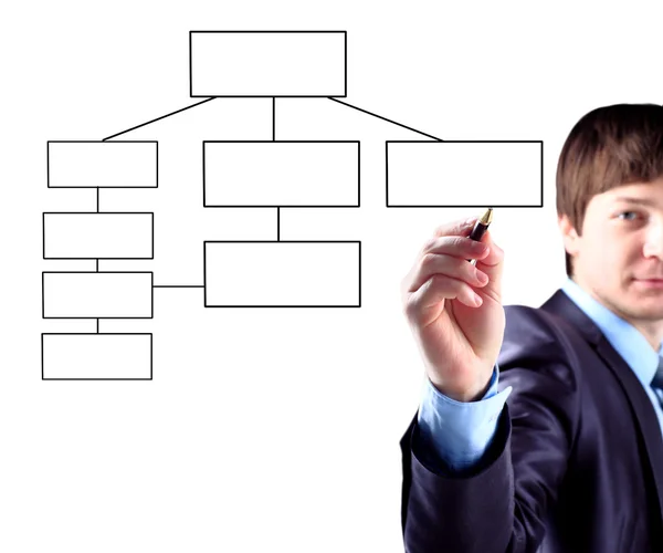 Disegna uno schema di business . — Foto Stock