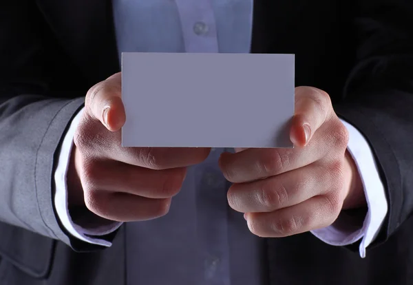 The businessman, a gesture, a finger. — Stock Photo, Image