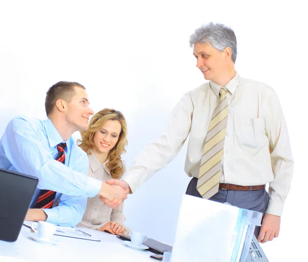 Group of businessmen the conclusion of the transaction. — Stock Photo, Image