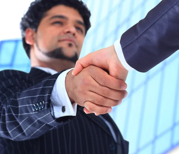 The conclusion of the transaction. Handshake. — Stock Photo, Image