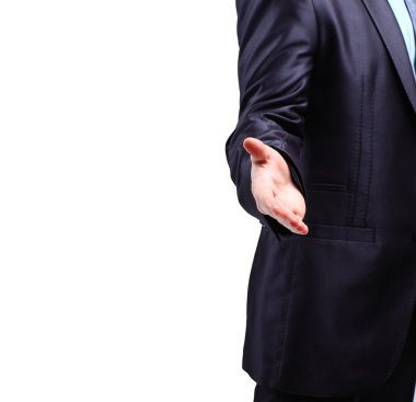 iş adamı. El sıkışmak için alkış. işlem sonuç.