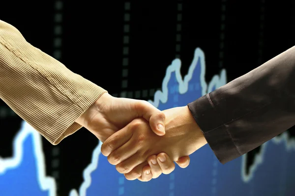 The conclusion of the transaction. Handshake. — Stock Photo, Image