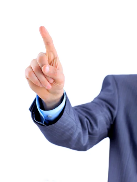 Businessman points his finger. — Stock Photo, Image