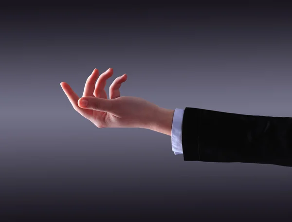 L'uomo d'affari, un gesto, un dito . — Foto Stock