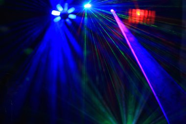 disko. lazer gösterisi.