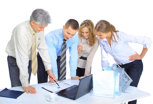 Group of businessmen the conclusion of the transaction. — Stock Photo, Image