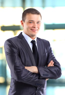 genç, güzel, başarılı iş adamı.