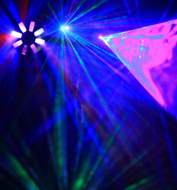 disko. lazer gösterisi.