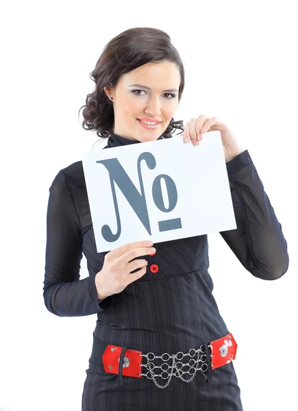 Hermosa mujer de negocios. Aislado sobre un fondo blanco . —  Fotos de Stock