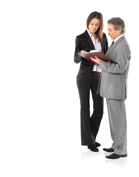 Empresário com colegas de trabalho . — Fotografia de Stock