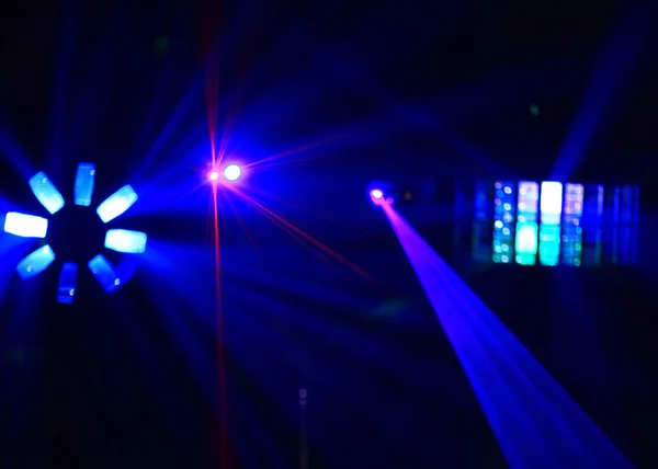 Disco. Laserová show. — Stock fotografie