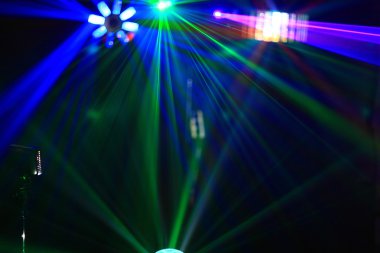 disko. lazer gösterisi.