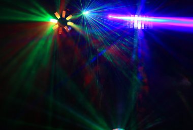 disko. lazer gösterisi.