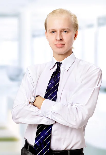 Beautiful business man in the office — Stock Photo, Image