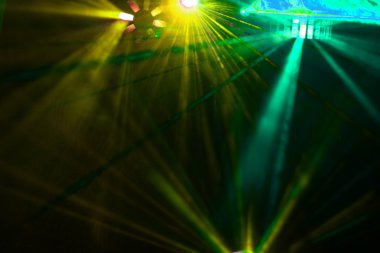 disko. lazer gösterisi.