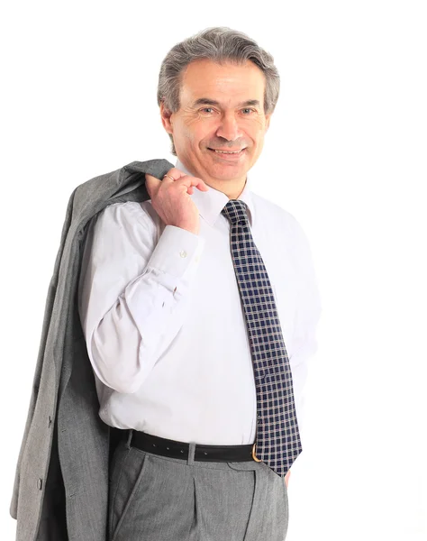 Porträt eines Geschäftsmannes isoliert auf weißem Hintergrund — Stockfoto