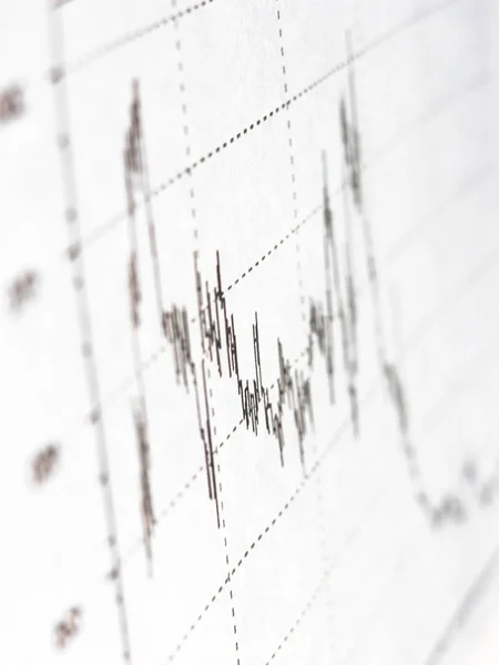 График фондового рынка с стрелкой вверх — стоковое фото