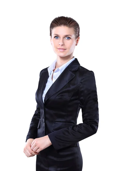 Portrait of smiling business woman, isolated on white background — Stock Photo, Image