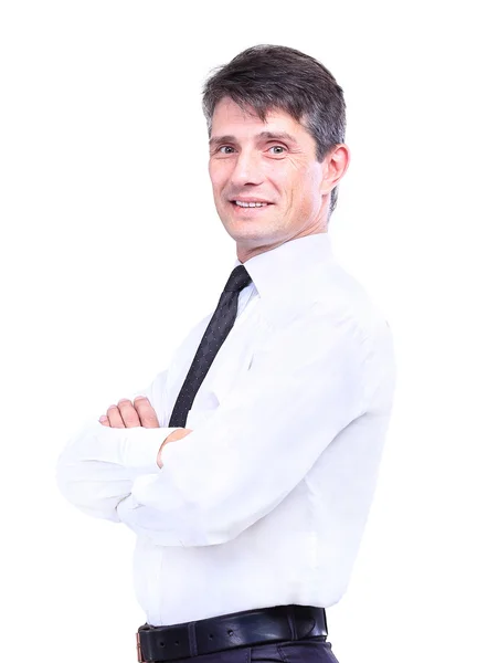 Retrato de um homem de negócios sênior feliz sorrindo — Fotografia de Stock