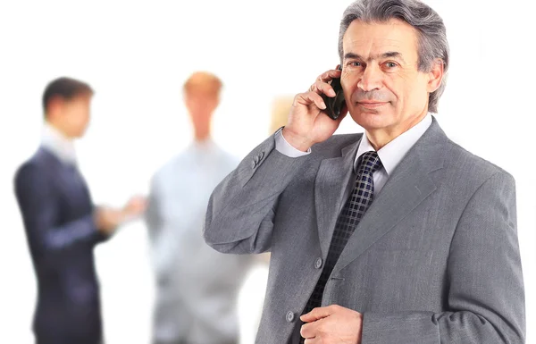 Business man talking on the phone — Stock Photo, Image