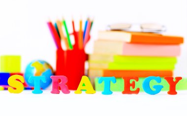 okul malzemeleri. Ana kelime.