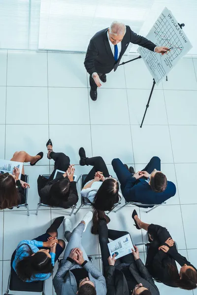 group of business people at a presentation in the conference room