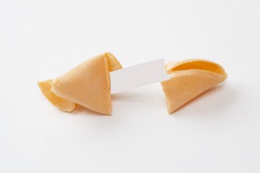 boş kağıt fal kurabiyesi