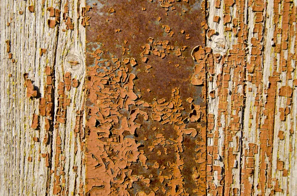 Antiguo pintado de madera puerta de fondo —  Fotos de Stock