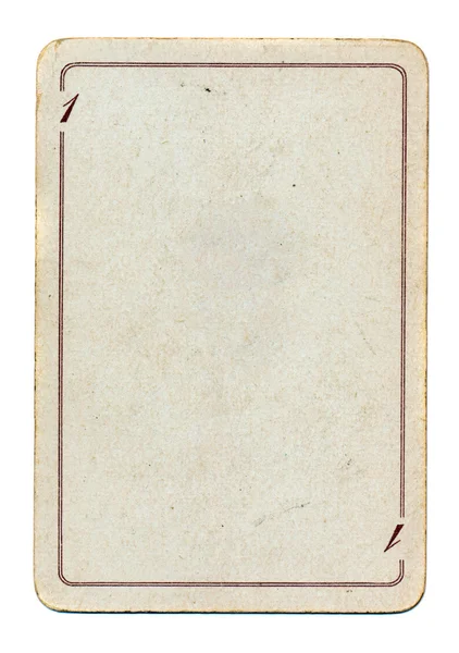 izole boş eski iskambil kağıdı