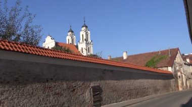 eski Caddesi vilnius ve St catherine Kilisesi
