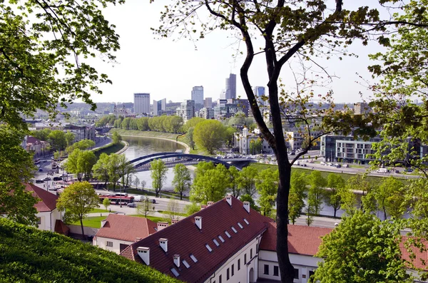 Capital lituana Vilnius panorama — Fotografia de Stock