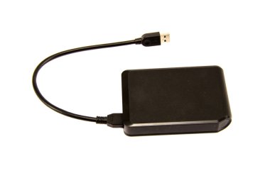 dış sert götürmek ile usb bağlantı noktası üzerinde beyaz izole