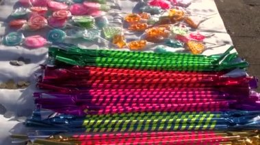 çeşitli renkli şekerleme Fuarı