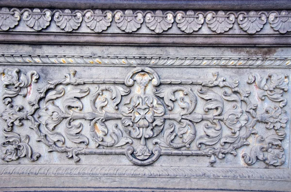 Fondo histórico de la pared ornamental en la India — Foto de Stock