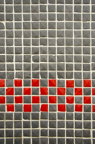 Gris y rojo azulejos fondo de la pared —  Fotos de Stock
