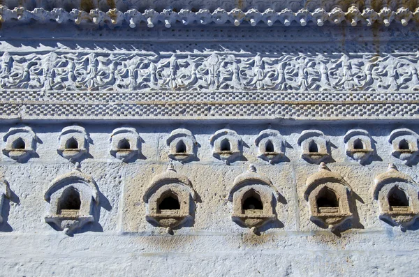 Original and ornamental wall background in Jodhpur, India — Stock Photo, Image