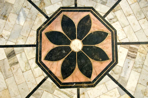 Fundo chão de mármore ornamental e grungy — Fotografia de Stock