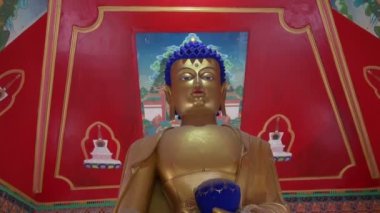 Altın buddha gözleri tapınağında dharamsala, Hindistan