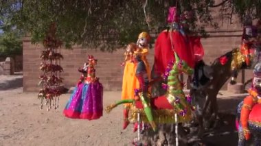 el yapımı bir bez bebek Rajasthan, Hindistan