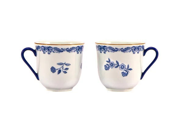 Dos copas ornamentales aisladas en blanco — Foto de Stock