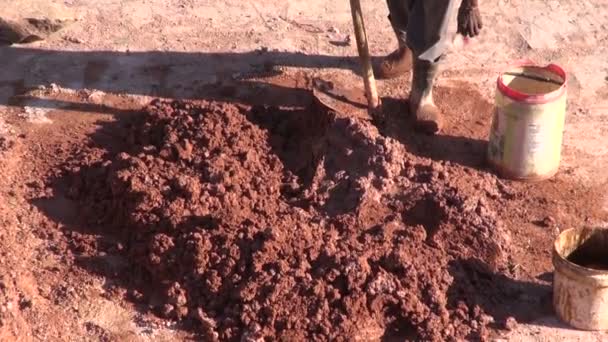 粘土は、ラジャスタン州、インドのプリミティブ ツール — ストック動画
