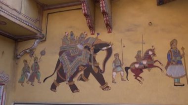 tarihi Saray duvar resmi jaipur, İstanbul, Türkiye