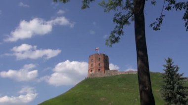 tarihsel gediminas kule Vilnius, Litvanya